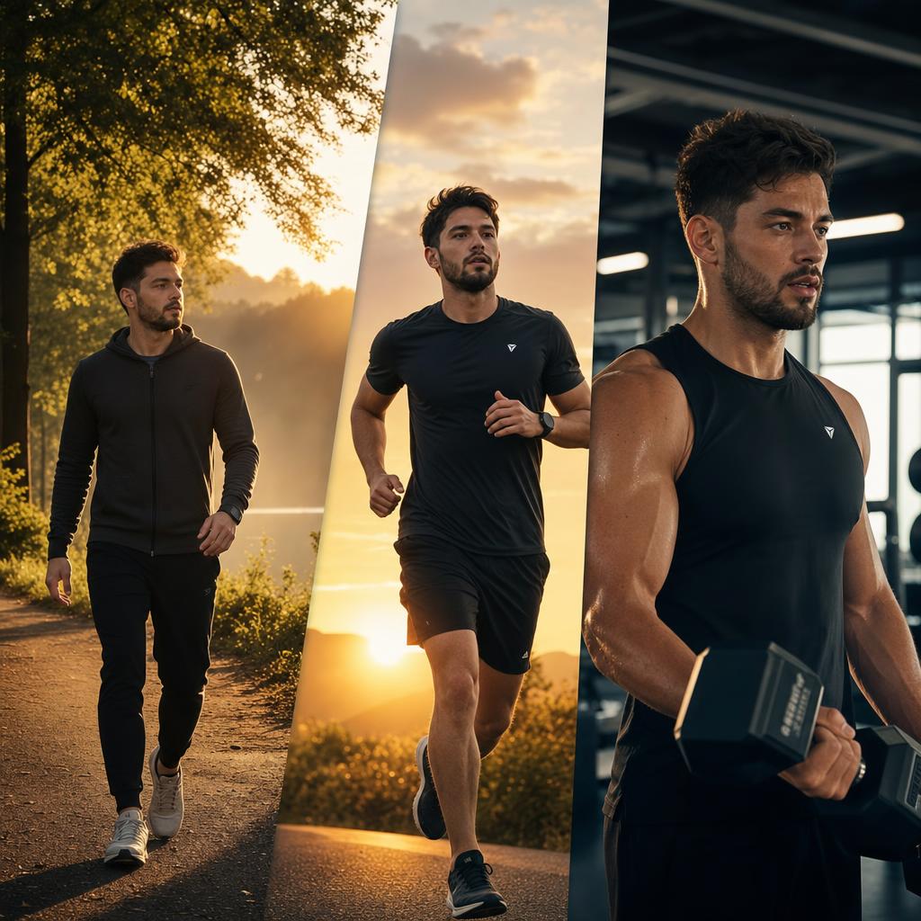 Khám phá buổi sáng qua đi bộ chạy bộ và tập gym